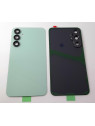 Tapa trasera o tapa bateria verde para Samsung Galaxy S23 FE SM-S711 mas cubierta camara