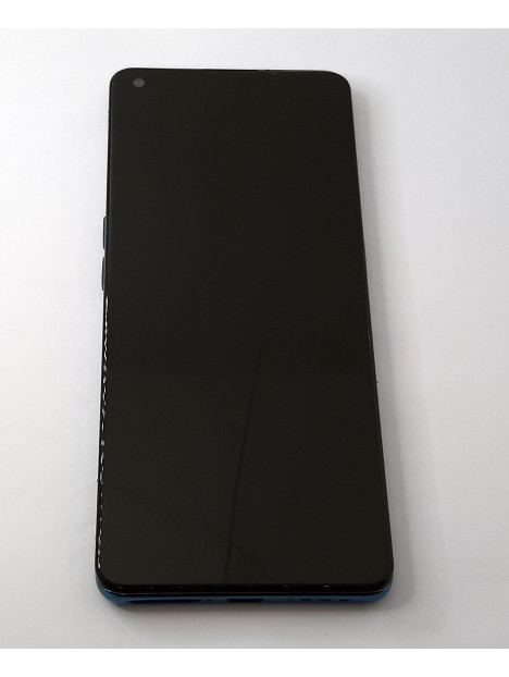 Pantalla TFT para Oppo Find X2 Pro mas tactil negro mas marco azul compatible