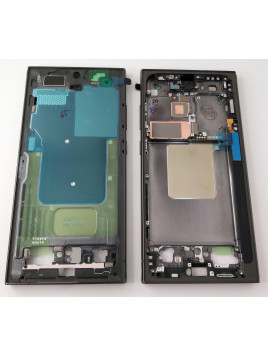 Carcasa central o marco negro para Samsung Galaxy S24 Ultra SM-S928B GH82-33399B Service Pack