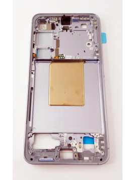 Carcasa central o marco azul para Samsung Galaxy S24 SM-S921B GH82-33418F Service Pack