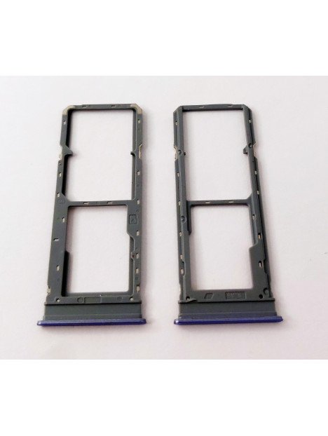 Soporte o bandeja dual sim purpura para Vivo Y17S calidad premium