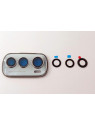 Cubierta camara plata para Motorola Moto Edge 30 XT2203 calidad premium