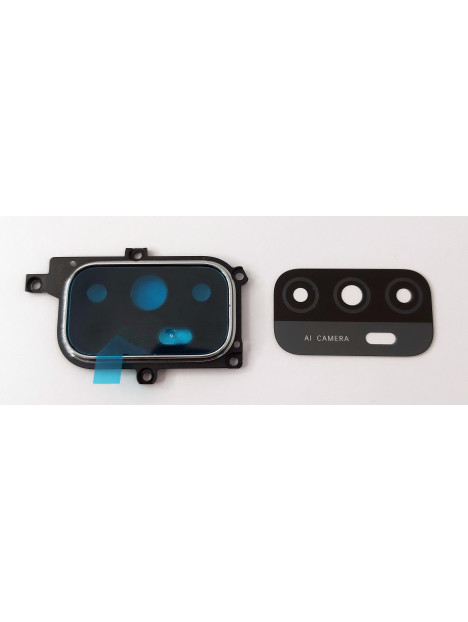 Cubierta camara azul para Oppo A53S 5G CPH2321 calidad premium
