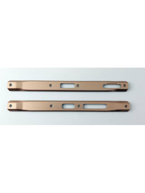 Set 2 embellecedores laterales dorados para Doogee V31 GT 5G calidad premium