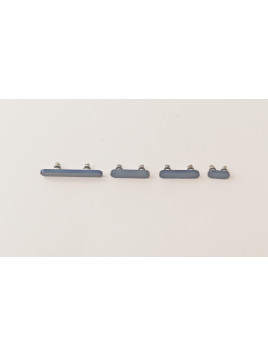 Set 4 botones azules para IPhone 15 Pro A2848 A3101 A3102 A3104 IPhone 15 Pro Max A2849 A3106 A3105 A3108 calidad p