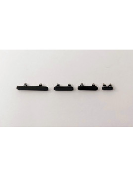 Set 4 botones negros para IPhone 15 Pro A2848 A3101 A3102 A3104 IPhone 15 Pro Max A2849 A3106 A3105 A3108 calidad p