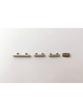 Set 4 botones dorados para IPhone 15 A3090 A2846 A3089 A3092 IPhone 15 Plus A3094 A2847 A3093 A3096 calidad premium