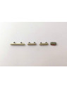 Set 4 botones dorados para IPhone 15 A3090 A2846 A3089 A3092 IPhone 15 Plus A3094 A2847 A3093 A3096 calidad premium
