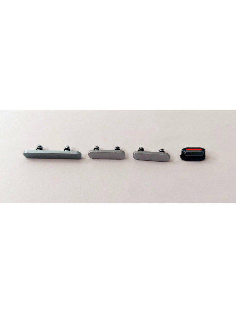 Set 4 botones azules para IPhone 15 A3090 A2846 A3089 A3092 IPhone 15 Plus A3094 A2847 A3093 A3096 calidad premium