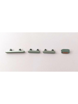 Set 4 botones verdes para IPhone 15 A3090 A2846 A3089 A3092 IPhone 15 Plus A3094 A2847 A3093 A3096 calidad premium