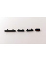 Set 4 botones negros para IPhone 15 A3090 A2846 A3089 A3092 IPhone 15 Plus A3094 A2847 A3093 A3096 calidad premium