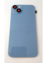 Tapa trasera o tapa bateria azul para IPhone 14 Plus A2885 A2886 A2887 A288 A2632 mas cubierta camara mas flex flas