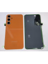 Tapa trasera o tapa bateria naranja para Samsung Galaxy S23 FE SM-S711 GH82-32787F Service Pack