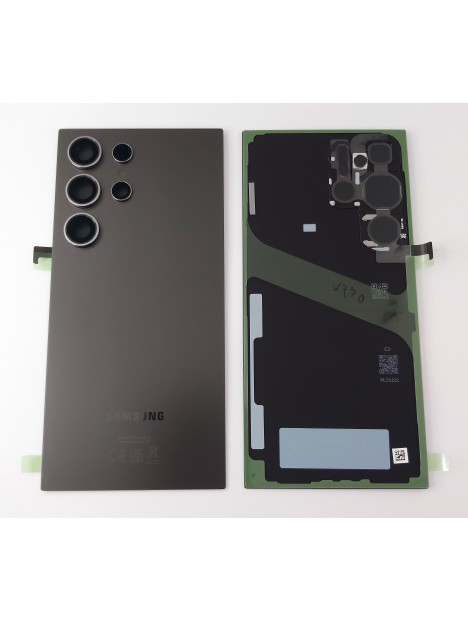 Tapa trasera o tapa bateria negra para Samsung Galaxy S24 Ultra SM-S928B GH82-33349B Service Pack