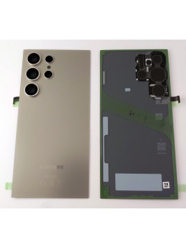 Tapa trasera o tapa bateria gris para Samsung Galaxy S24 Ultra SM-S928B GH82-33349A Service Pack