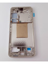 Carcasa central o marco amarillo para Samsung Galaxy S24 SM-S921B GH82-33418D Service Pack