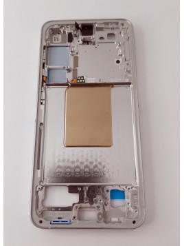 Carcasa central o marco gris para Samsung Galaxy S24 SM-S921B GH82-33418B Service Pack