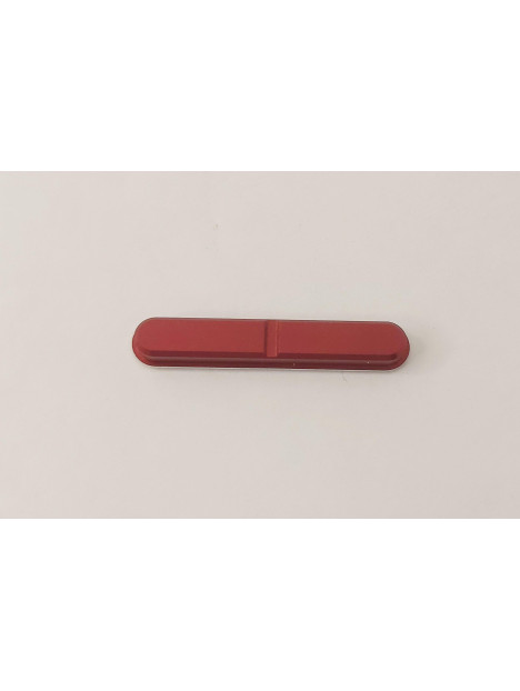 Boton volumen rojo para Cubot King Kong 8 calidad premium