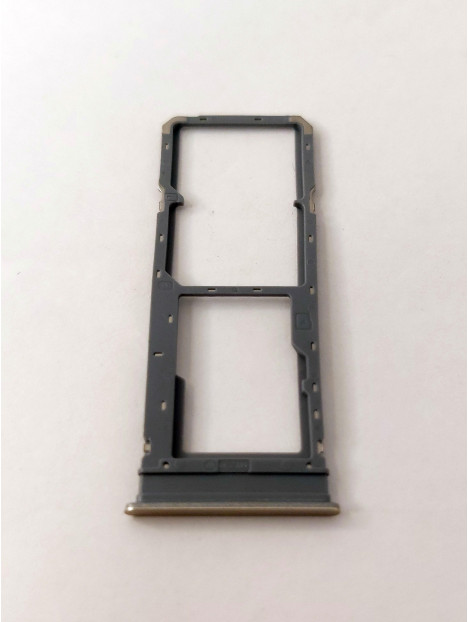 Soporte o bandeja dual sim dorado para Vivo Y36 calidad premium