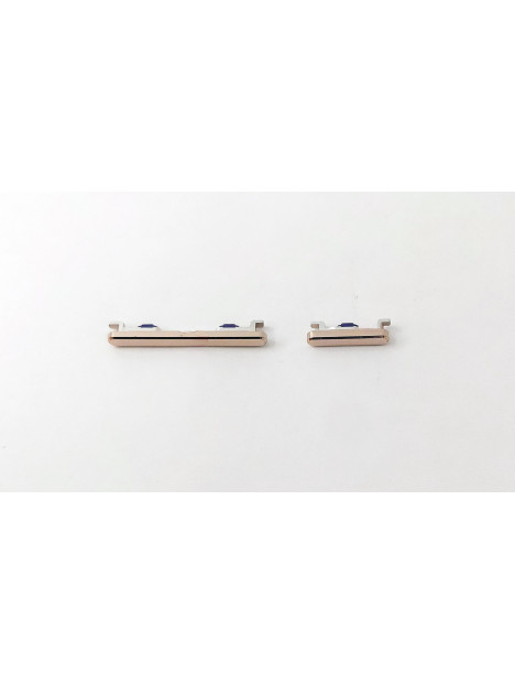 Set 2 botones dorados para Vivo V23 5G V2130 calidad premium