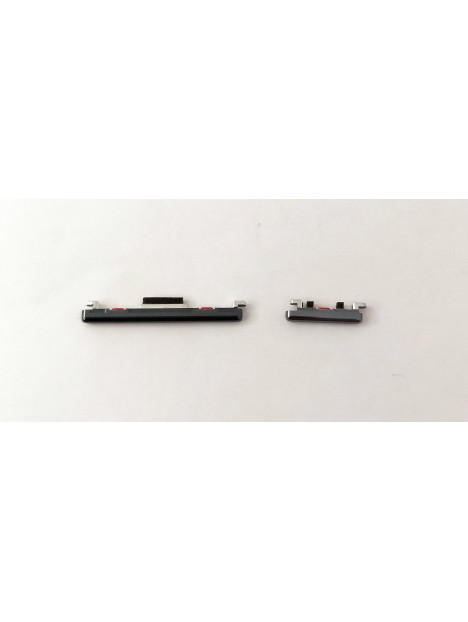 Set 2 botones negros para Huawei Honor Magic 4 Pro 5G calidad premium