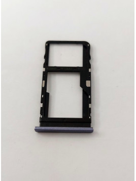 Soporte o bandeja dual sim purpura para TCL 40R 5G T771 calidad premium