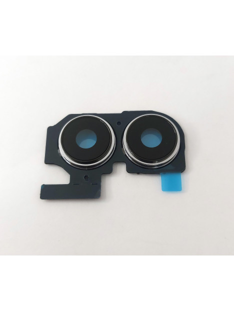 Cubierta camara plata mas cristal para Oppo Find N2 Flip CPH2437 calidad premium
