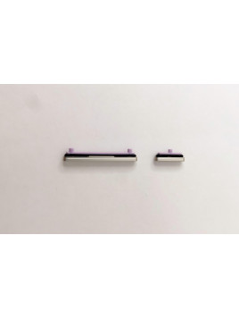 Set 2 botones platas para Samsung Galaxy Tab S9 Plus X810 X816 calidad premium