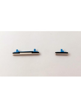 Set 2 botones platas para Samsung Galaxy A53 5G SM-A536 calidad premium