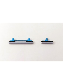 Set 2 botones azules para Samsung Galaxy A53 5G SM-A536 calidad premium