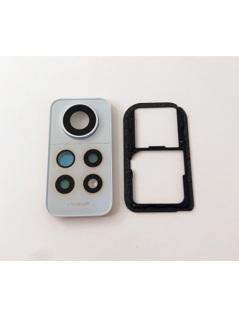 Cubierta camara blanca para Xiaomi Redmi Note 12 Pro 4G calidad premium