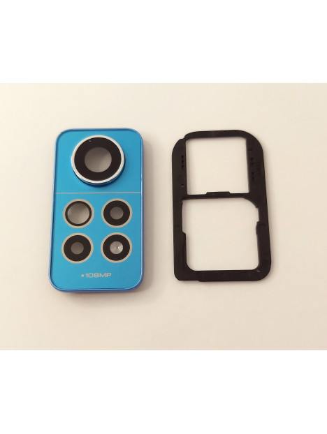 Cubierta camara azul para Xiaomi Redmi Note 12 Pro 4G calidad premium