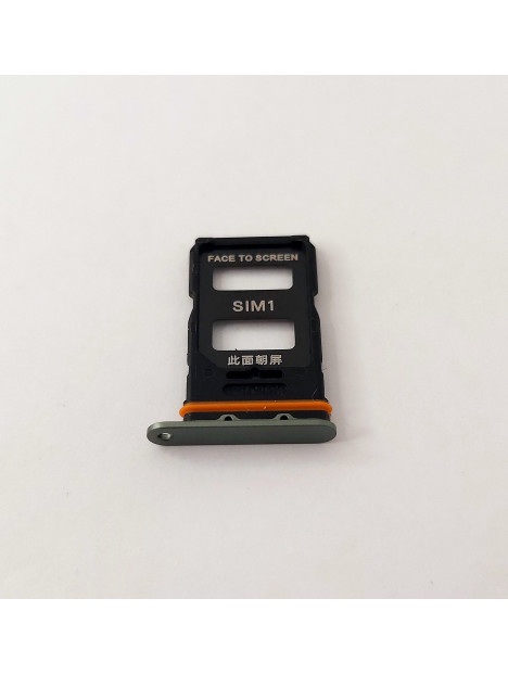Soporte o bandeja dual sim verde para Xiaomi 13 Ultra calidad premium