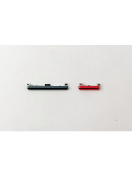 Set 2 botones negros para Huawei Mate 40 Pro NOH-AN00 NOH-NX9 calidad premium