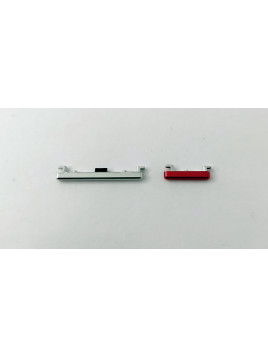 Set 2 botones platas para Huawei Mate 40 Pro NOH-AN00 NOH-NX9 calidad premium