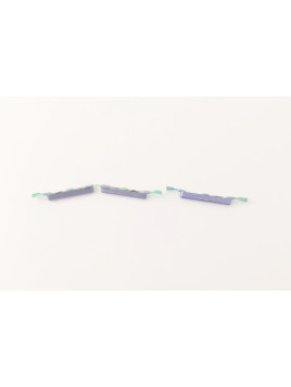 Set 3 botones azules para Realme 9 Pro Plus 5G RMX3392 calidad premium