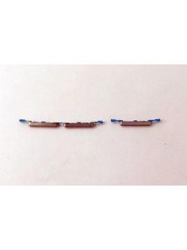 Set 3 botones platas para Realme 9 5G calidad premium