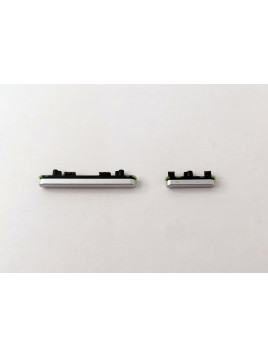 Set 2 botones platas para Google Pixel 6 Pro calidad premium