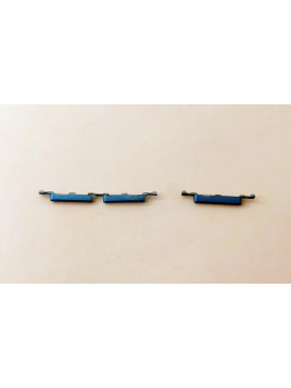 Set 3 botones azules para Oppo A53S CPH2321 calidad premium