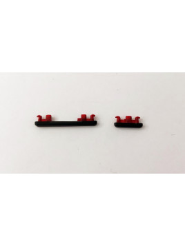 Set 2 botones gris para Motorola Moto Edge 20 XT2143 calidad premium