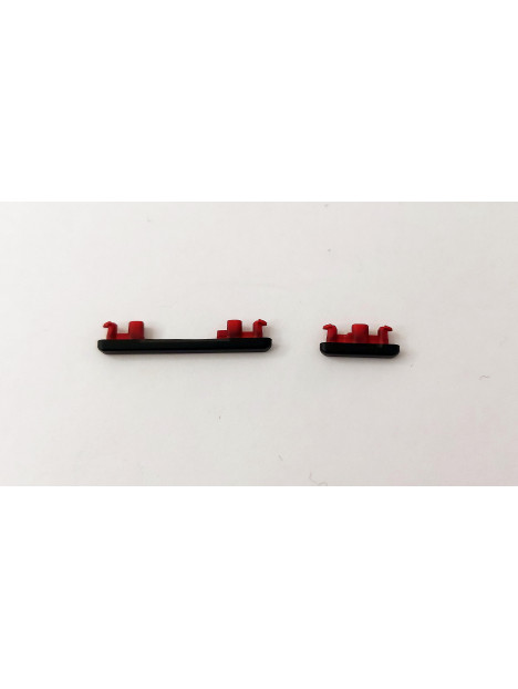 Set 2 botones gris para Motorola Moto Edge 20 XT2143 calidad premium