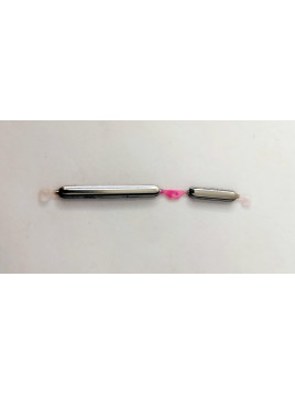 Botones platas para Motorola Moto G51 5G XT2171-1 XT2171-2 XT2171-3 calidad premium