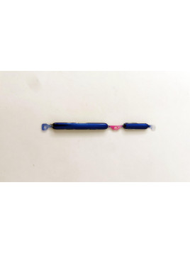 Botones azul oscuro para Motorola Moto G51 5G XT2171-1 XT2171-2 XT2171-3 calidad premium