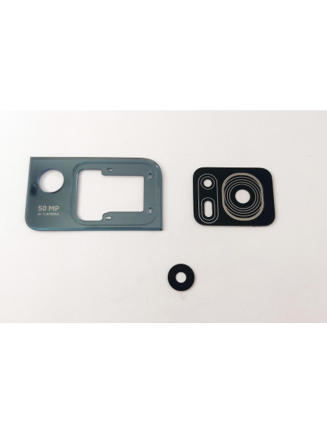 Set 3 cubierta camara negra para TCL 40 SE T610k calidad premium
