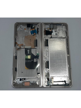 Pantalla lcd para Samsung Galaxy Z Fold 4 F936B GH82-29461C mas tactil negro mas marco beige Service Pack