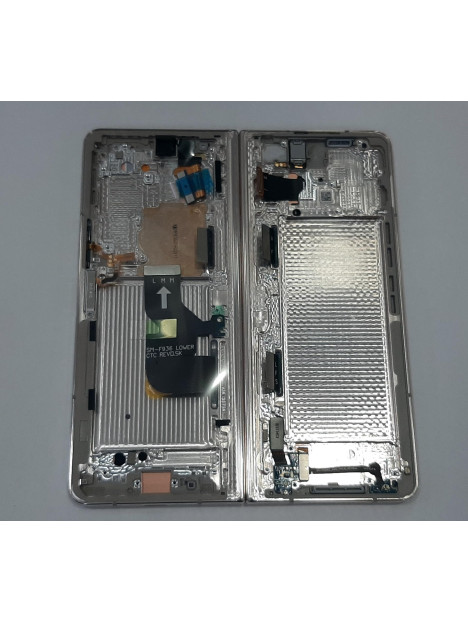 Pantalla lcd para Samsung Galaxy Z Fold 4 F936B GH82-29461C mas tactil negro mas marco beige Service Pack