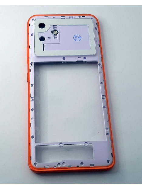 Carcasa trasera o marco naranja para Cubot Note 21 calidad premium