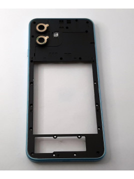 Carcasa central o marco azul para Cubot Note 40 calidad premium