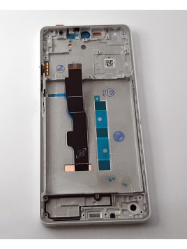 Pantalla lcd para Xiaomi Redmi Note 13 5G mas tactil negro mas marco blanco calidad prermium