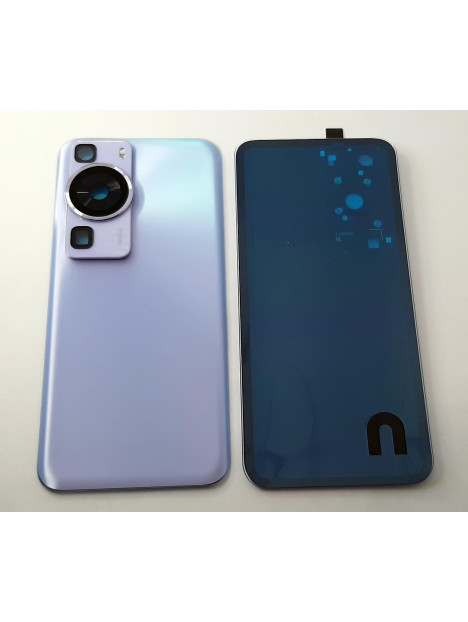 Tapa trasera o tapa bateria purpura para Huawei P60 Pro mas cubierta camara